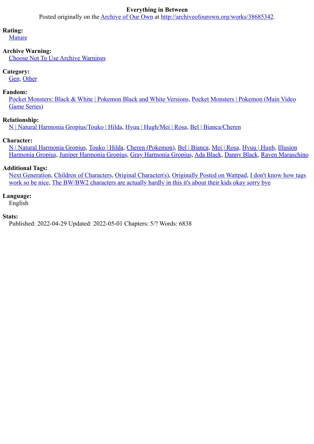 Everything in Between