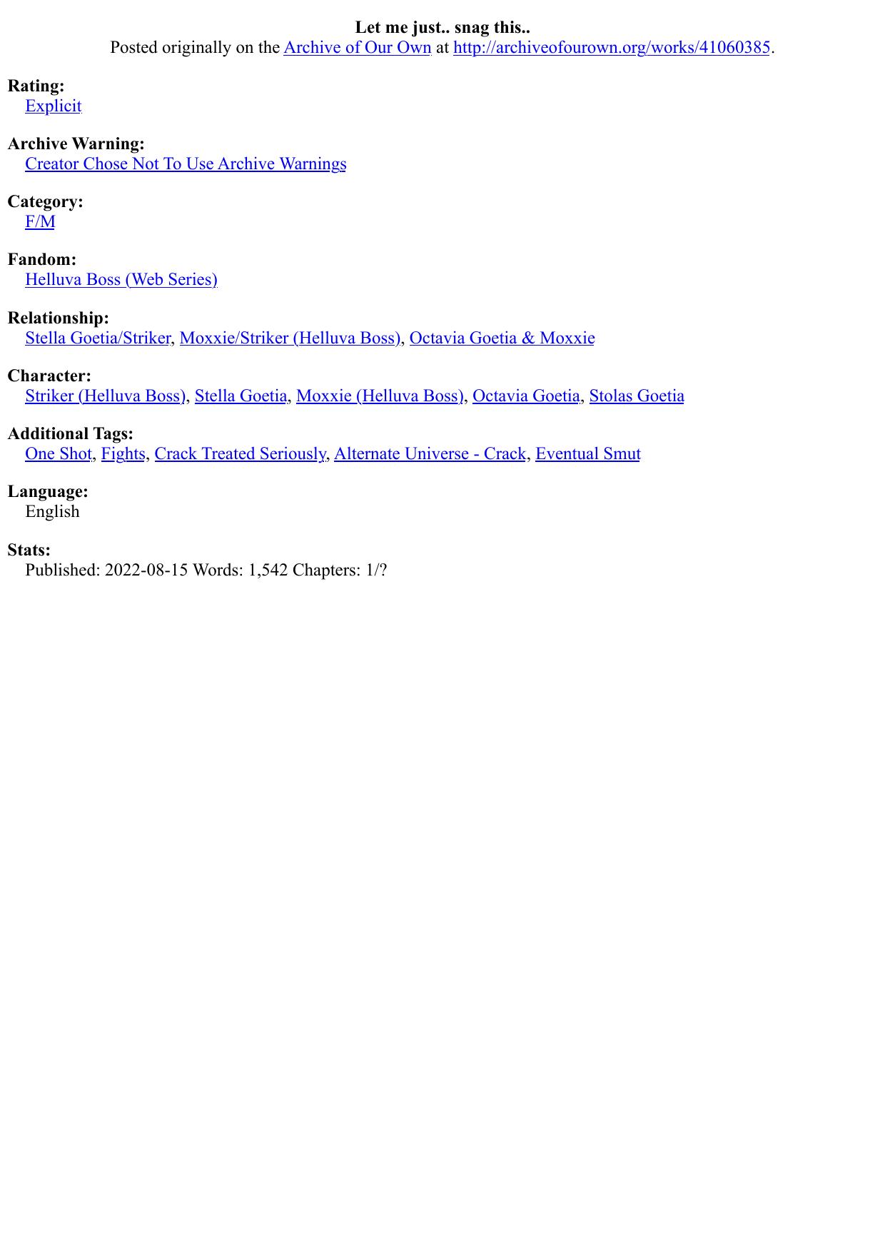 Let me just.. snag this..