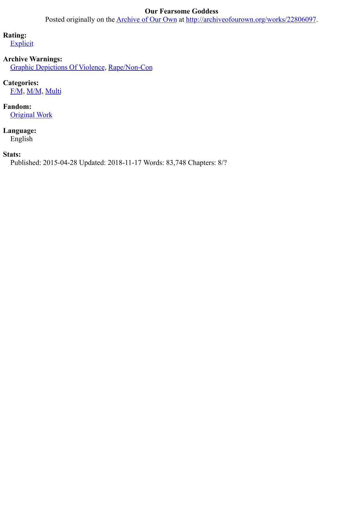 Our Fearsome Goddess