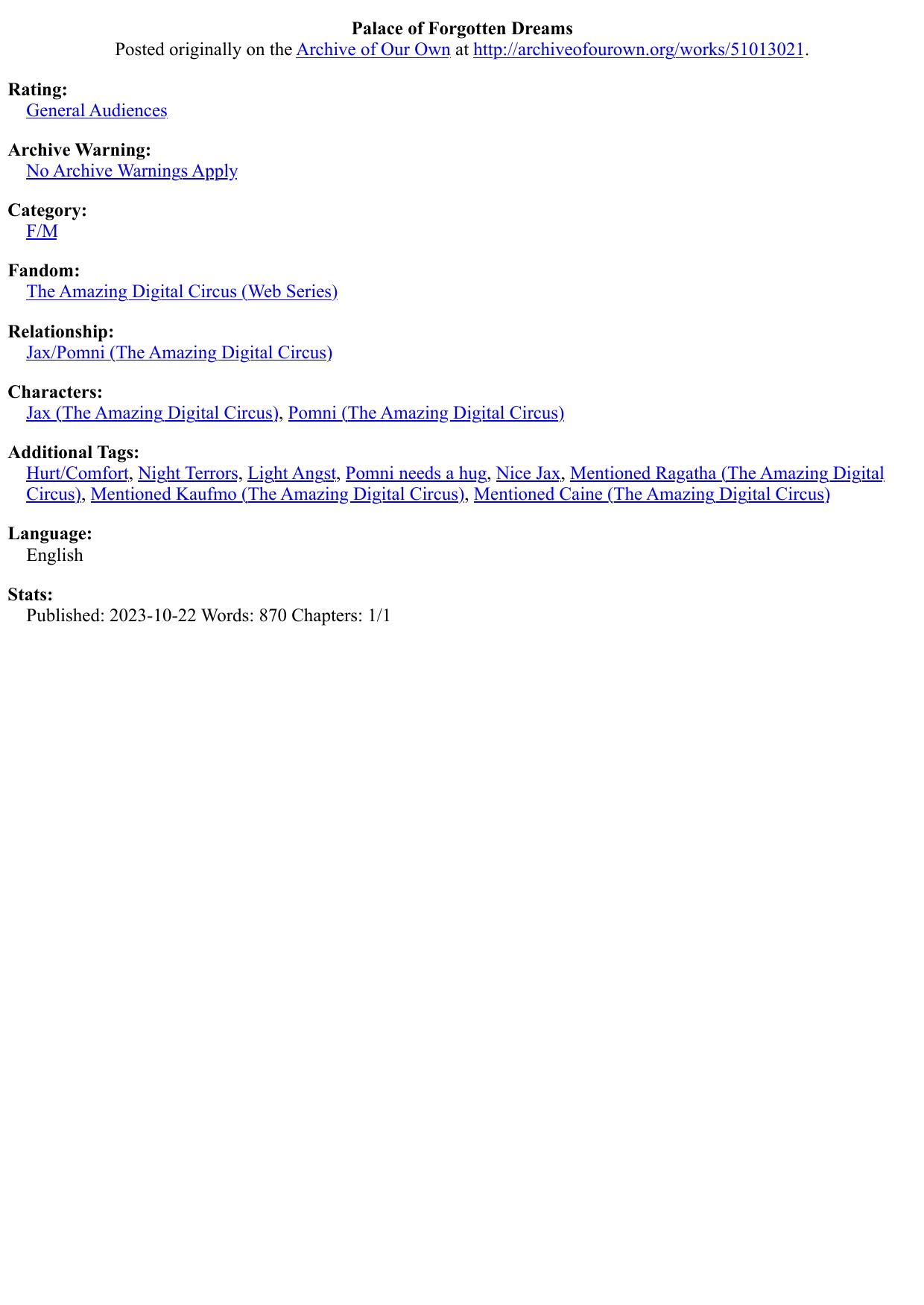 Palace of Forgotten Dreams