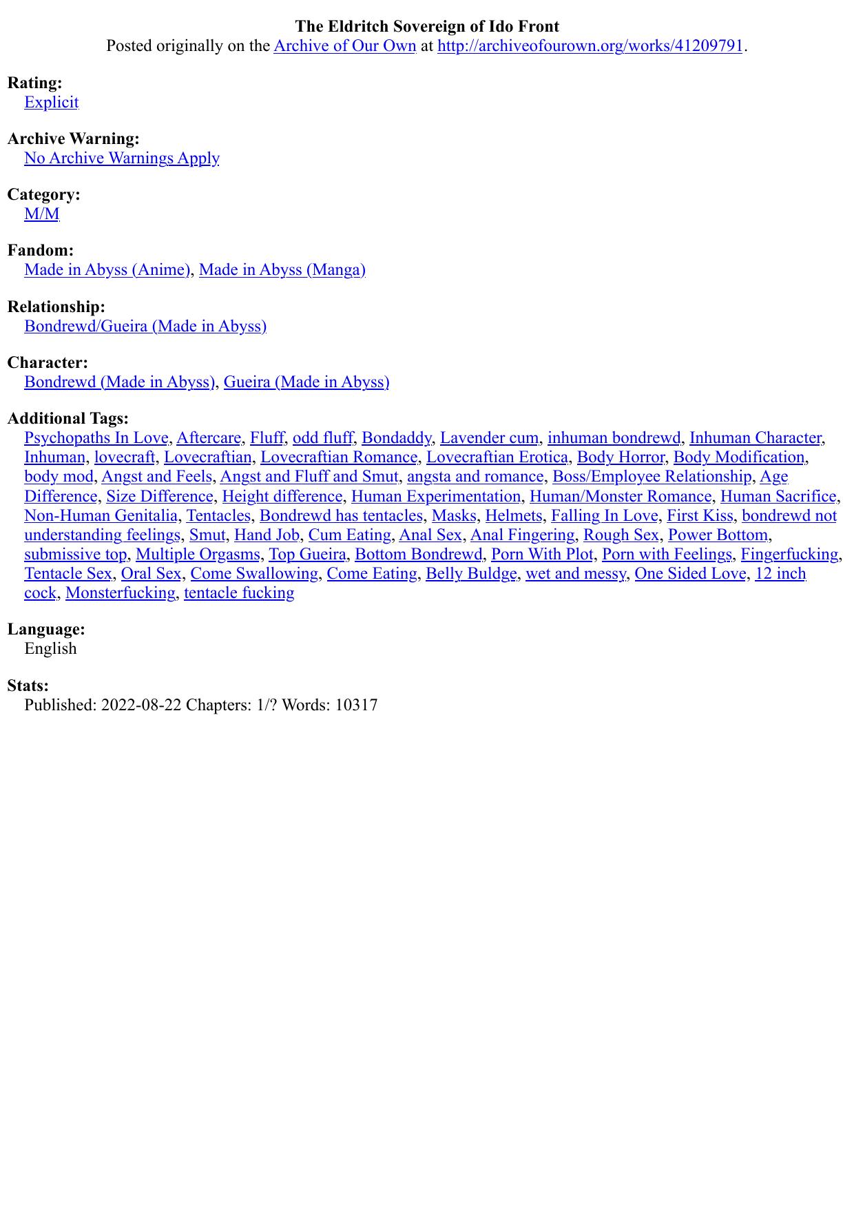 The Eldritch Sovereign of Ido Front