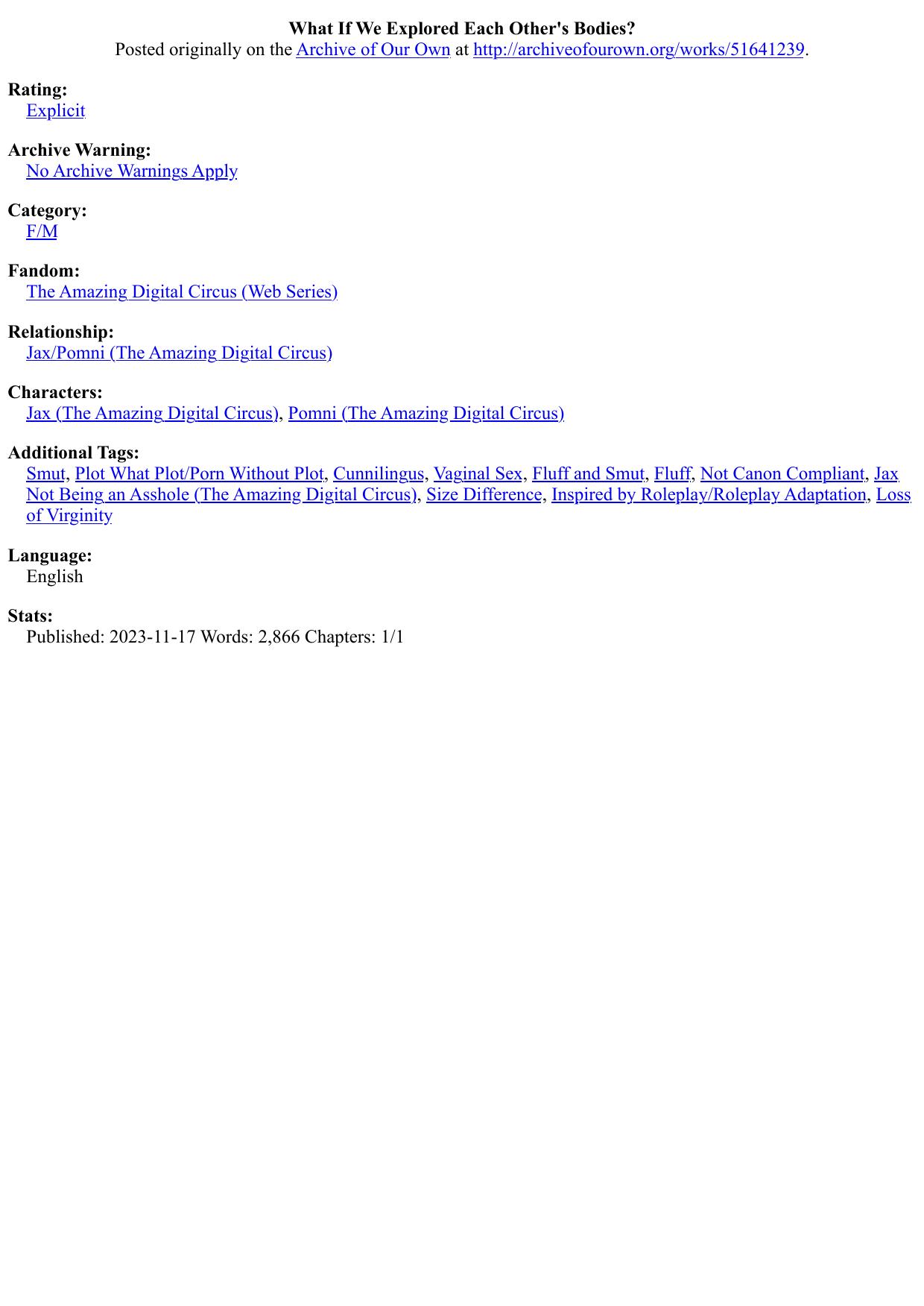 What If We Explored Each Other's Bodies?