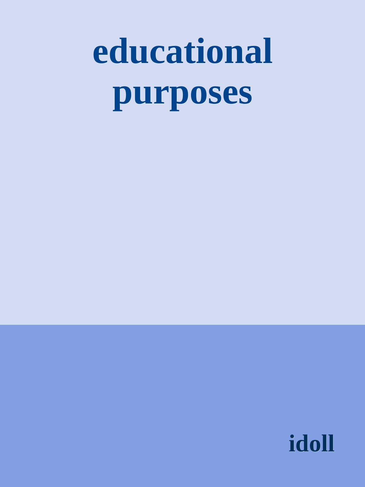 educational purposes