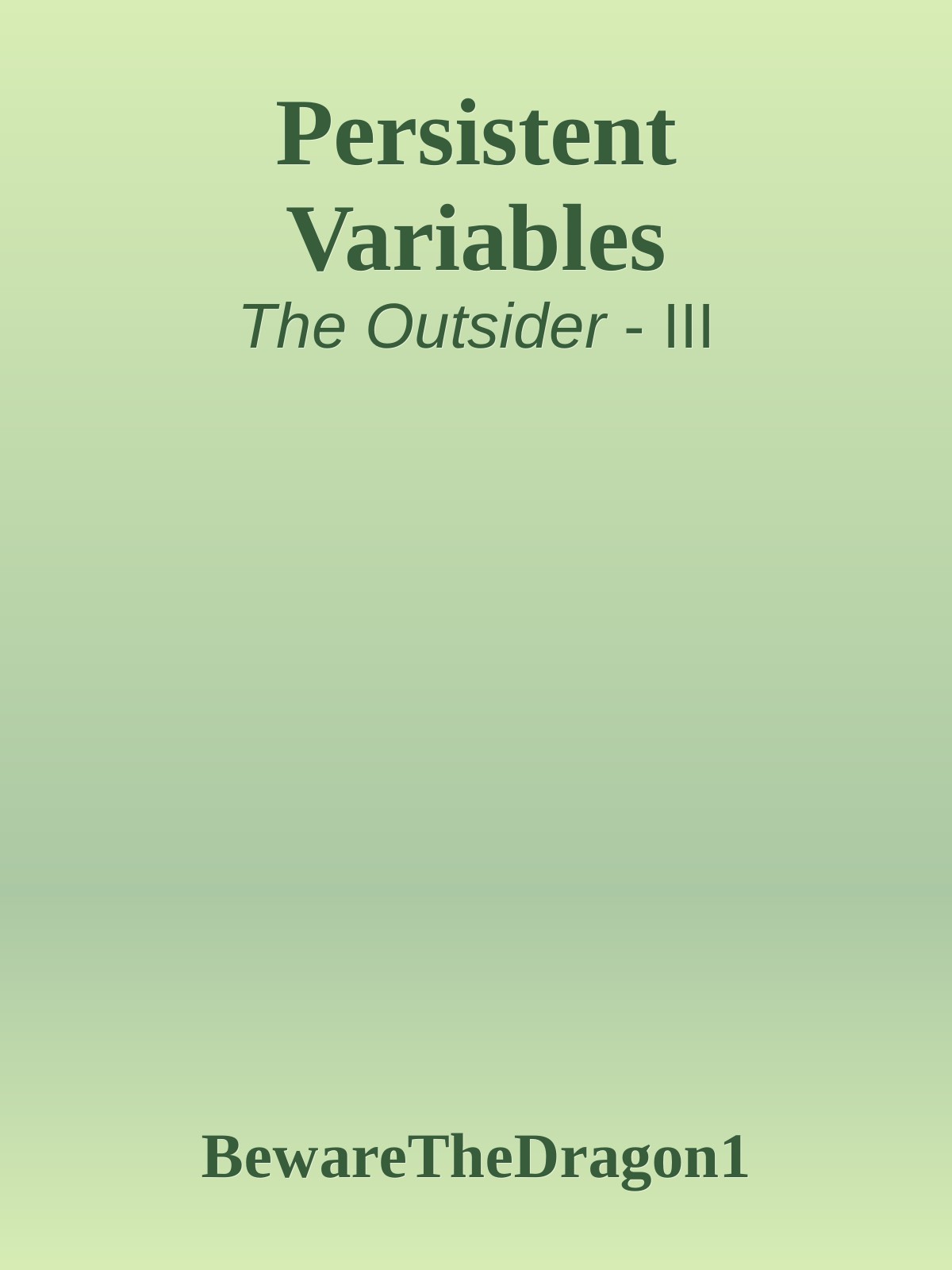 Persistent Variables