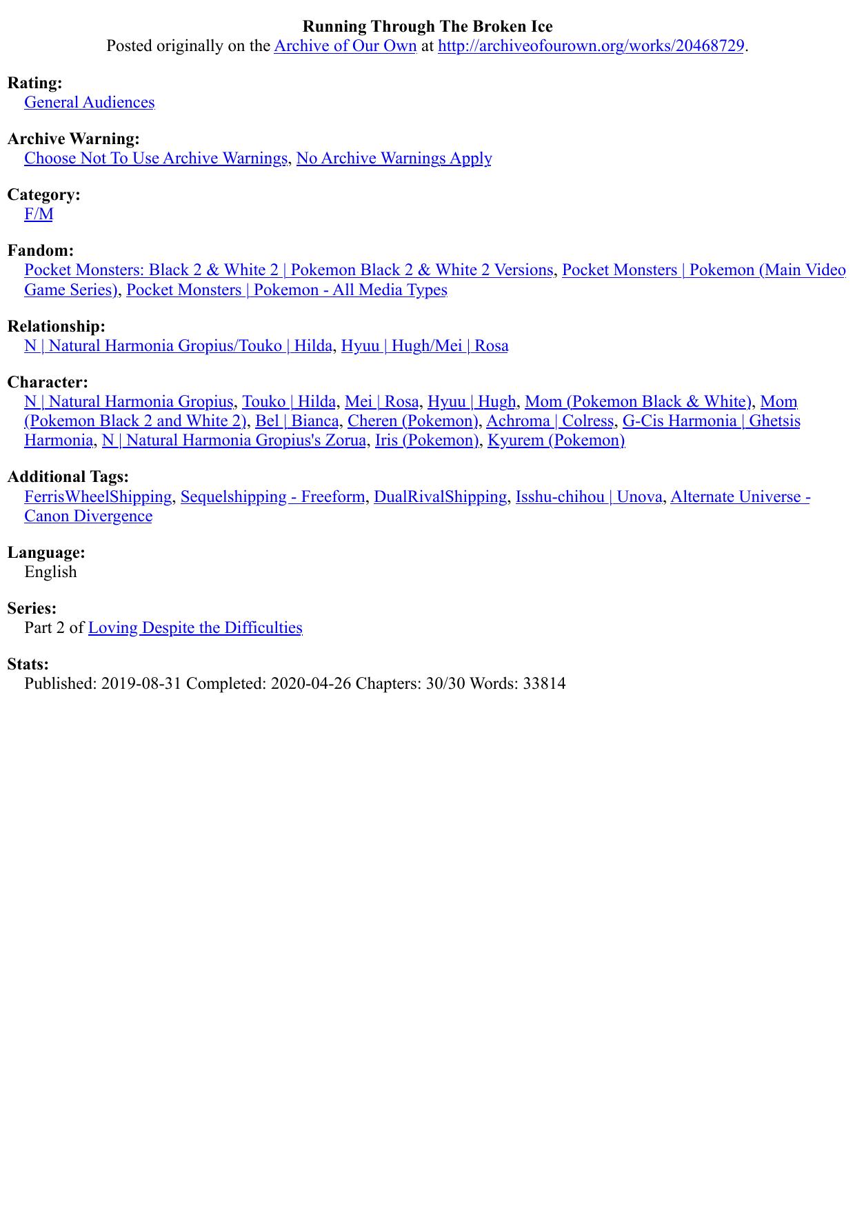 Running Through The Broken Ice